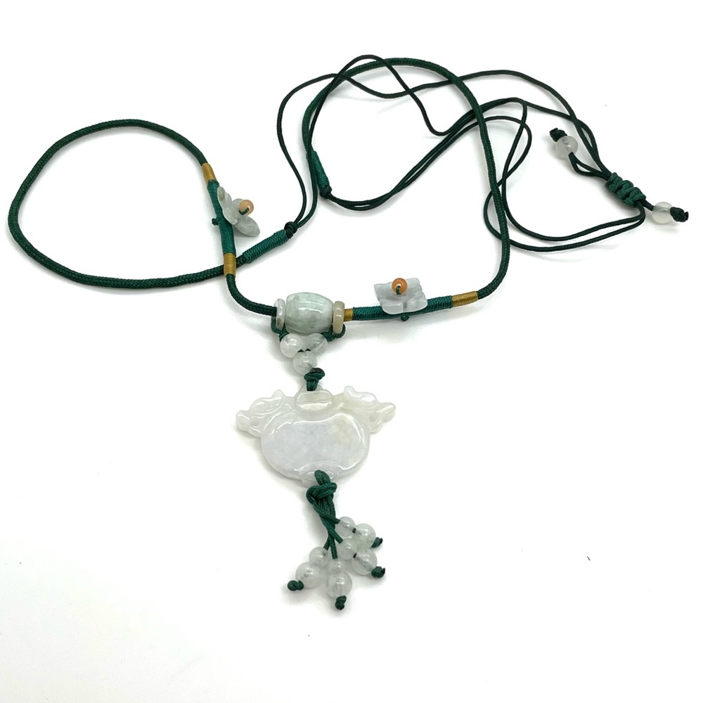 Asian Jade Lotus Necklace